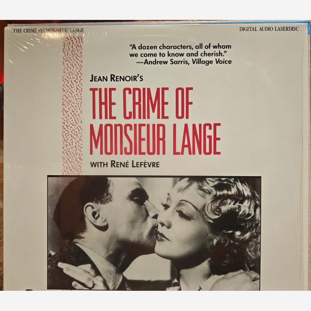 The Crime of Monsieur Lange cover