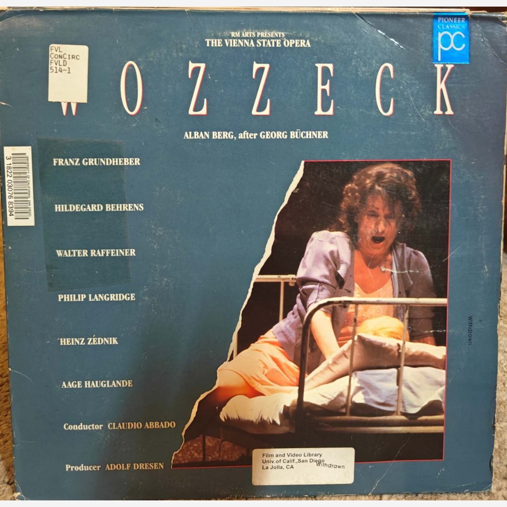 Berg: Wozzeck — Vienna State Opera / Claudio Abbado cover